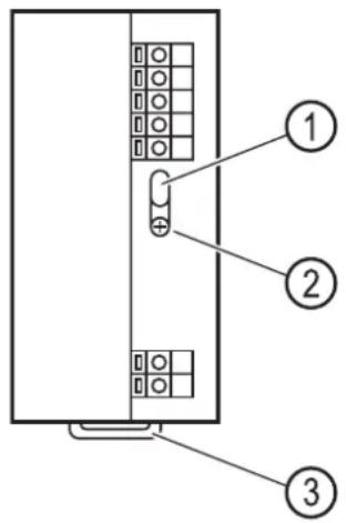 IFM DN1030 - Éléments de service et d'indication - 1
