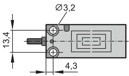 IFM KQ5100 - Bore hole dimensions of the device - 1