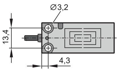 IFM KQ5100 - センサの取付寸法 - 1