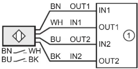 IFM MN505S - Raccordement électrique - 1