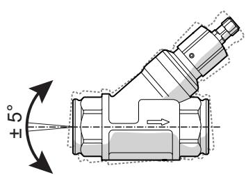 IFM SBY321 - 汚れた水の場合の取付け - 1