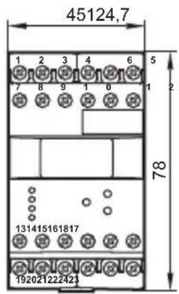 IFM DD2510 - Schéma d'encombrement - 1