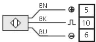IFM DD2510 - Connection of the sensors (In1) - 2