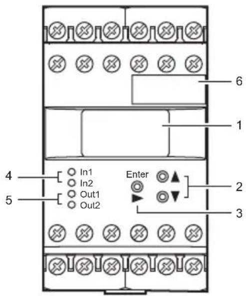 IFM DD2510 - Bedien- und Anzeigeelemente - 1