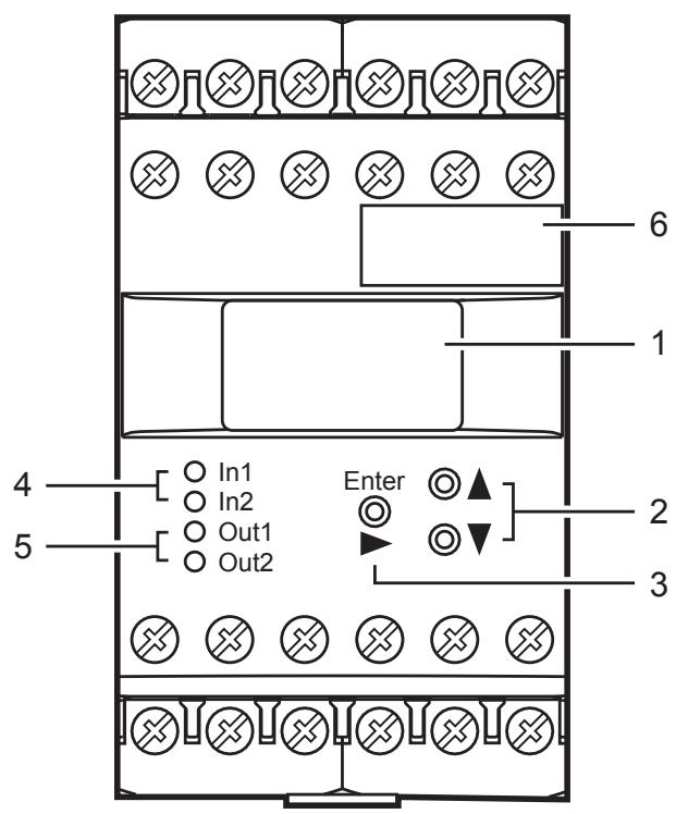 IFM DD2503 - Elementy nastawcze i wyświetlacz - 1