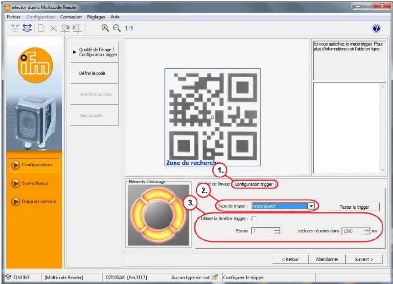 IFM O2I305 - Configuration du trigger - 1