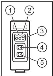 IFM O5D101 - 操作部と表示部 - 1