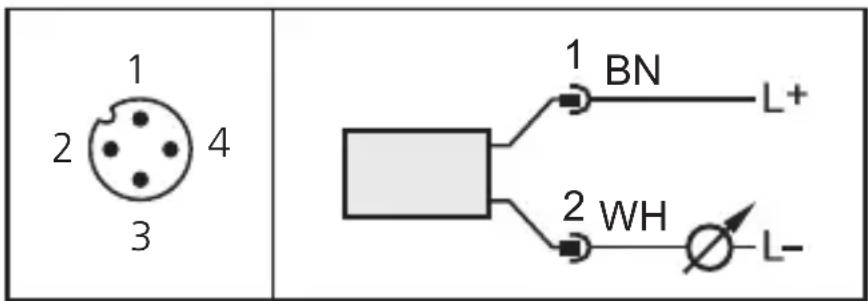 IFM PI2309 - Raccordement pour le fonctionnement 2 fils - 1