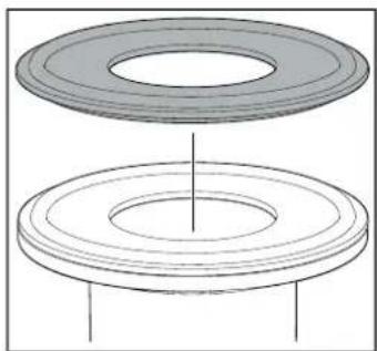 IFM LW2720 - Monter l'appareil avec un adaptateur tri-clamp - 1