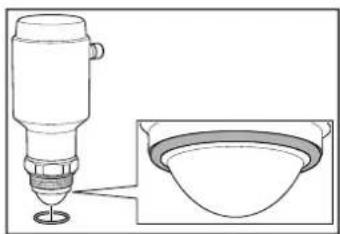 IFM LW2720 - Insérer le joint torique, graisser le filetage - 2
