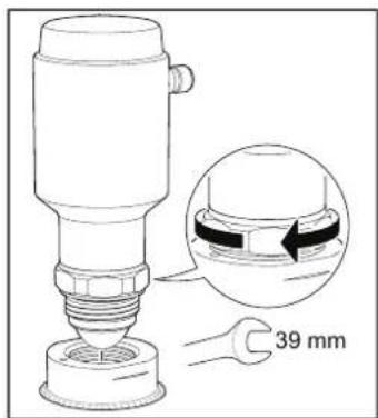 IFM LW2720 - Monter l'appareil sur le raccord à souder - 1