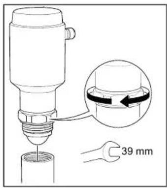 IFM LW2720 - Monter l'appareil avec un raccord G1 - 3