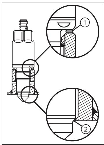 IFM LMT110 - LMT1x0、LMT1x1、LMT1x2の取付け(ハイジェニック) - 1
