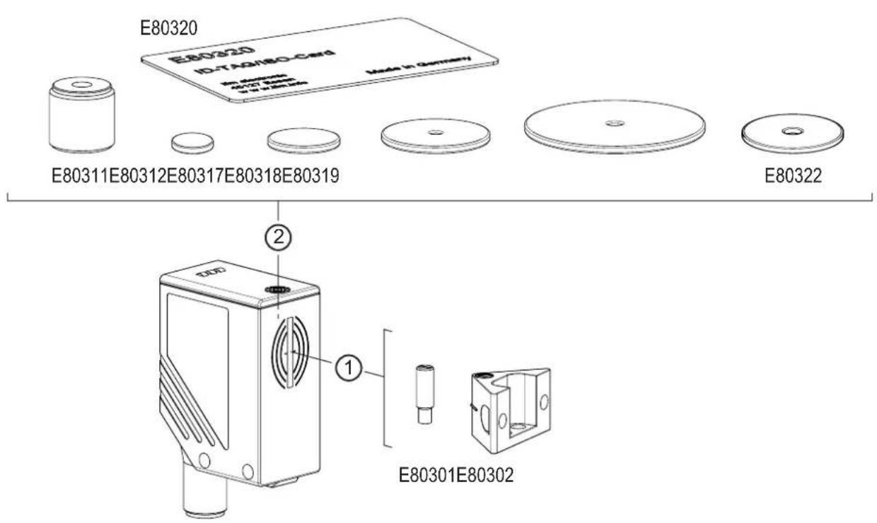 E80320 E8032D ID-TAGHBO-CER Made in Germany E80311E80312E80317E80318E80319 E80322 ② ① E80301E80302