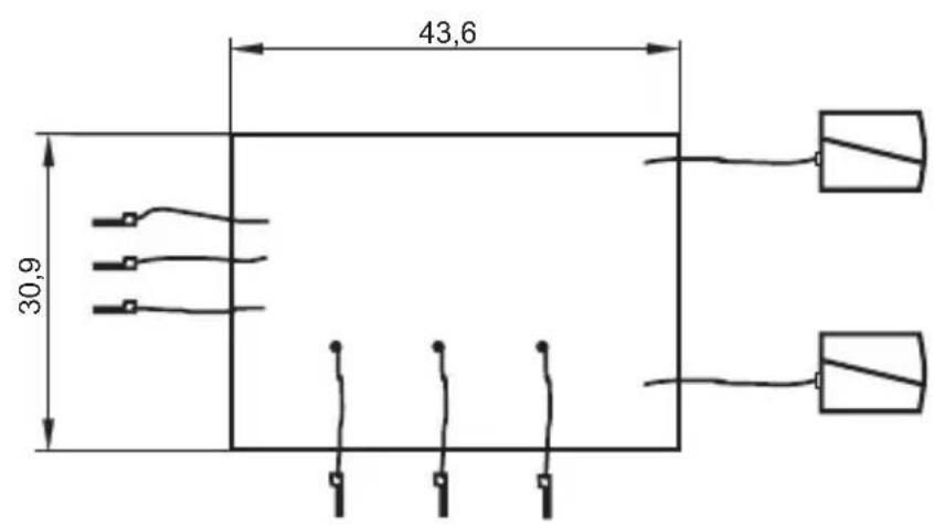 IFM E7015S - Scheme d'encombrement - 1