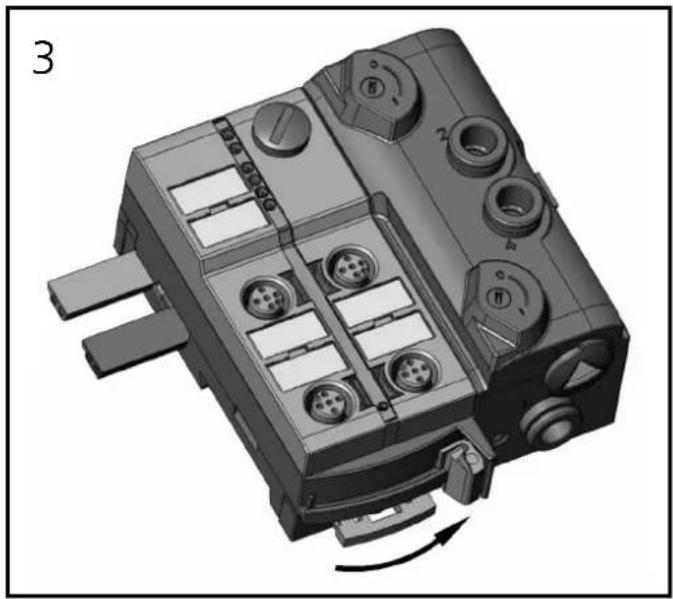 IFM AC5249 - Orientation du cable plat à la livraison - 1