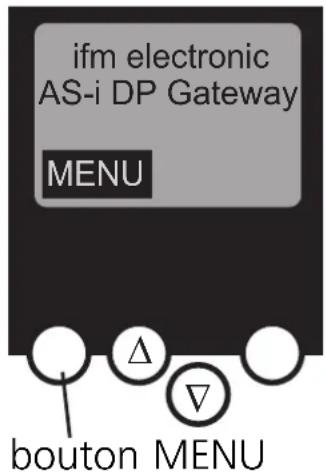 IFM AC1375 - Aperçu du menu - 1