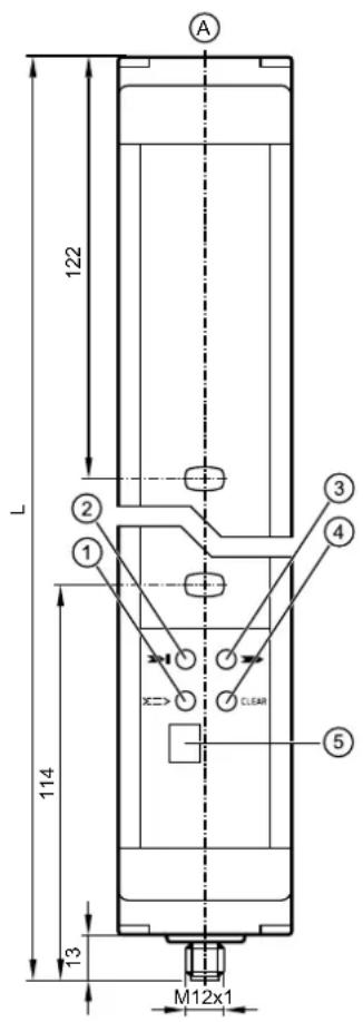 IFM OY903S - Schéma d'encombrement - 1