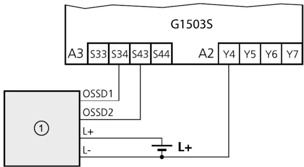 IFM G1503S - Raccordement - 2
