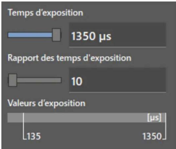 IFM O3X110 - Régler le temps d'exposition - 2