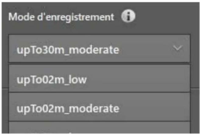 IFM O3X110 - Régler le mode d'enregistrement - 1