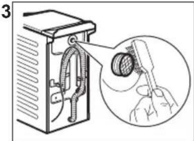 AEG L6TBB64G - Nettoyage du tuyau d'arrivée d'eau et du filtré de la vanne - 3