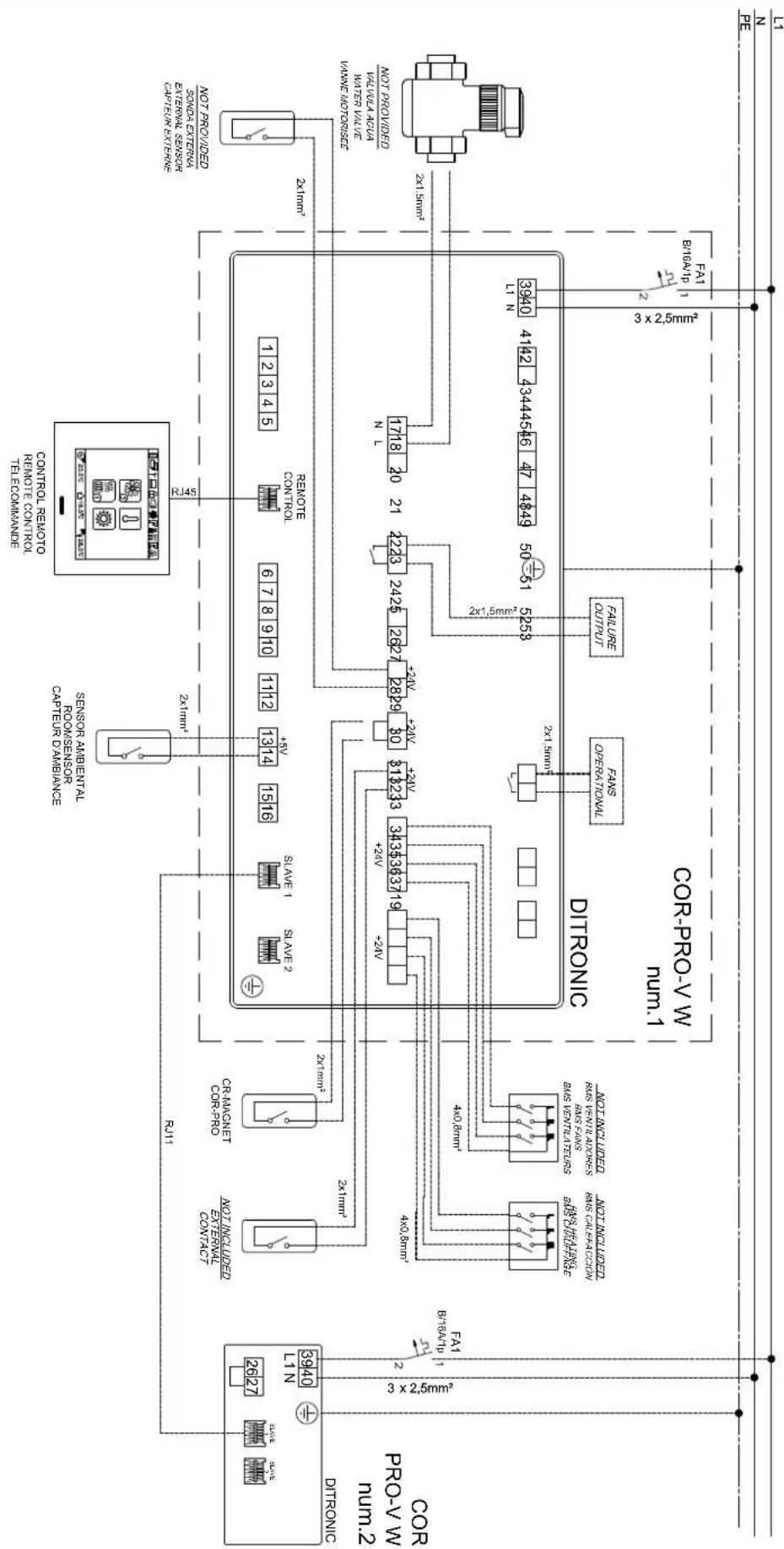 Soler & Palau CORPRO V W - WIRING DIAGRAM - 1