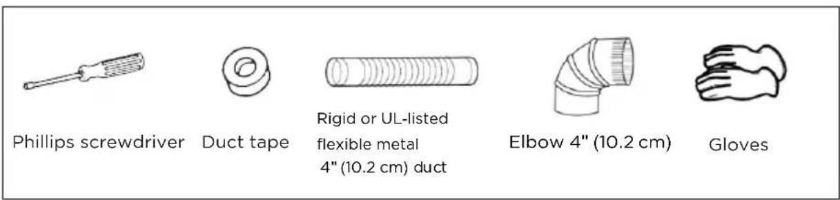 MIDEA MLE52N3AWW - Tools and materials you will need - 1