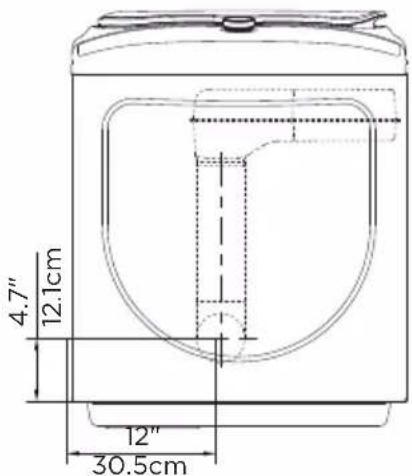 MIDEA MLE52N3AWW - Dimensions for installation - 4