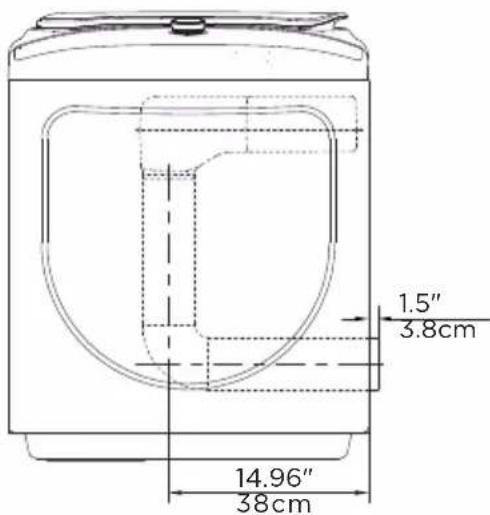 MIDEA MLE52N3AWW - Dimensions for installation - 2
