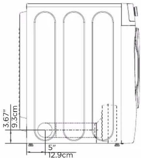 MIDEA MLE52N3AWW - Dimensions for installation - 3
