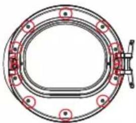 MIDEA MLE52N3AWW - DOOR REVERSAL PROCEDURE - 6