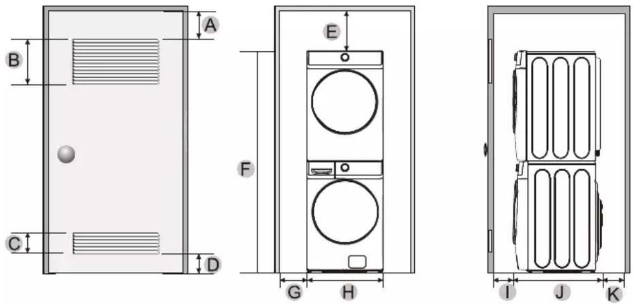 MIDEA MLE52N3AWW - STACKED INSTALLATION - 1