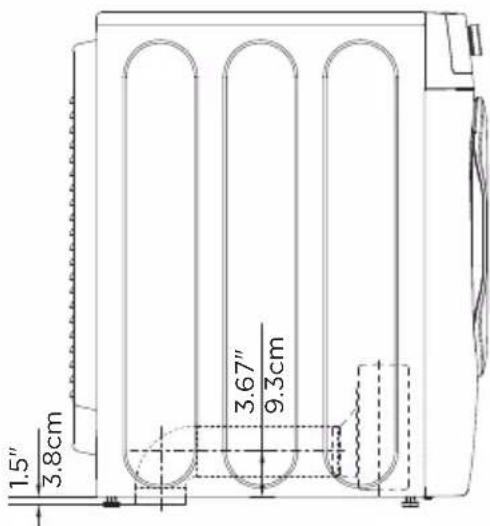 MIDEA MLE52N3AWW - Dimensions for installation - 5