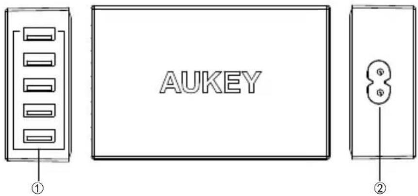 Aukey PAU33 - Identification of Parts - 1