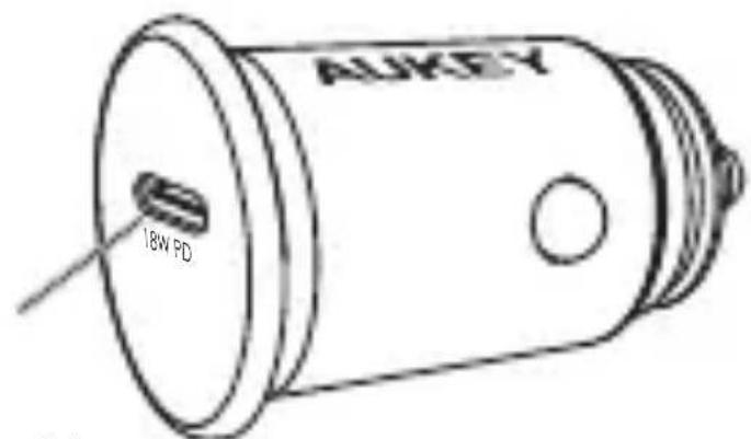 Aukey PLA8 - Product Diagram - 1
