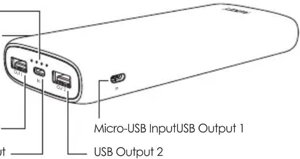 Aukey PBN65 - Product Diagram - 1
