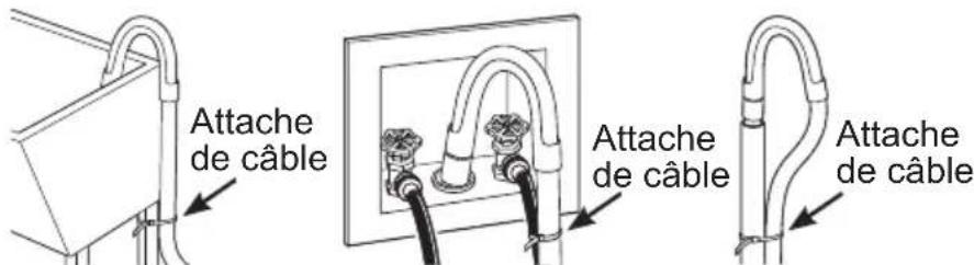 MIDEA MLH52N3AWW - REMARQUE : Pour réduire les vibrations, assurez-vous que les quatre pieds de nivellement en caoutchouc touchent fermement le sol. Poussez et tirez sur l'arrière droit puis sur l'arrière gauche de votre laveuse. - 2