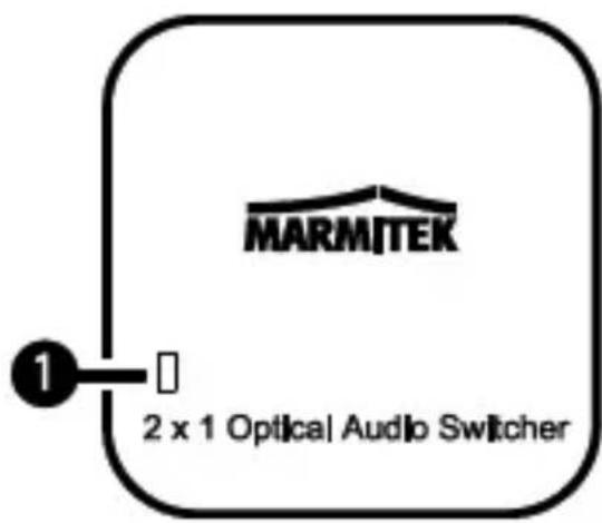 MARMITEK 2 x 1 Optical Audio Switcher
