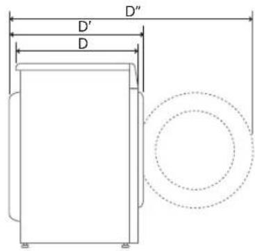 LG V9WD128H2 - Dimensions (mm) - 2