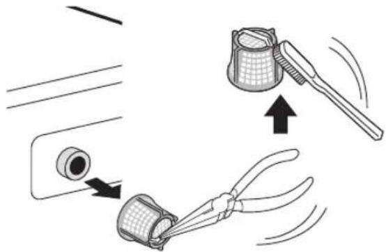 LG V9WD128H2 - Reinigung des Filters am Wasserzulauf - 2