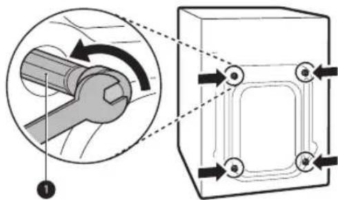 LG V9WD128H2 - Retrait des assemblages de boulons de transport - 1