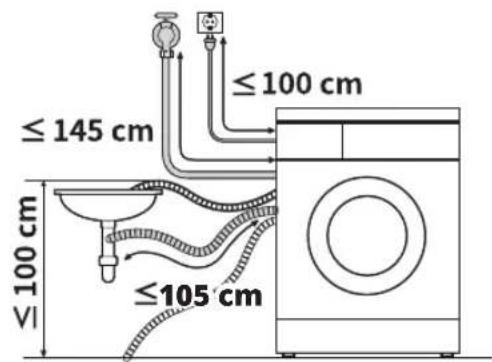 LG V9WD128H2 - Anschluss des Ablaufschlauchsmit der Winkelhalterung - 2