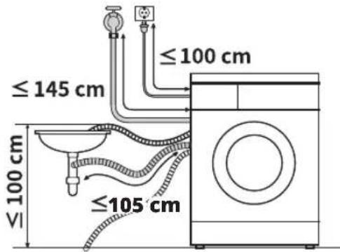 LG V9WD128H2 - Installation du tuyau de vidange avec le support coudé - 1