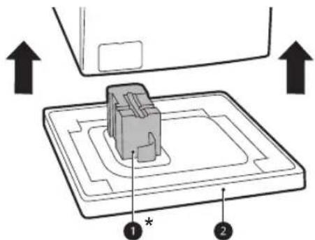 LG V9WD128H2 - Soulever l'appareil de sa base en mousse - 1