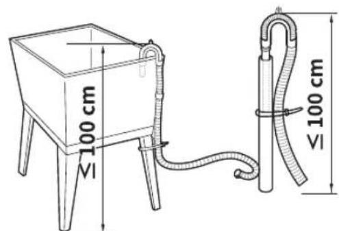 LG V9WD128H2 - Anschluss des Ablaufschlauchsmit der Winkelhalterung - 3