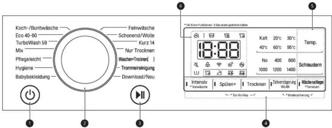 LG V5WD96TW0 - Pannello di controllo - 1