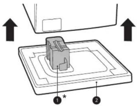 LG F4WV308S3E - Soulever l'appareil de sa base en mousse - 1