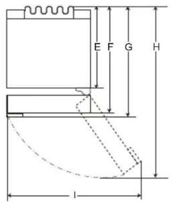LG GBP62SWXCC - Dimensioni e distance - 2