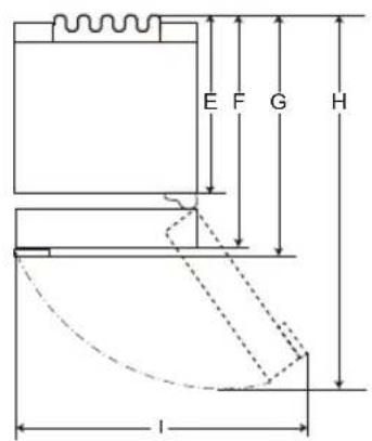LG GBP62SWXCC - Dimensioner och marginaler - 2